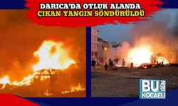 Darıca’da Otluk Alanda Çıkan Yangın Söndürüldü