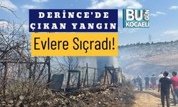 Derince'de Çıkan Yangın Evlere Sıçradı!