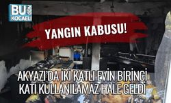 Yangın Kabusu! Akyazı’da İki Katlı Evin Birinci Katı Kullanılamaz Hale Geldi