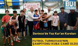 Derince’de Yaz Kur’an Kursları Futbol Turnuvası'nın Şampiyonu Kuba Camii Oldu