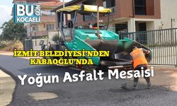 İzmit Belediyesi’nden Kabaoğlu’nda Yoğun Asfalt Mesaisi