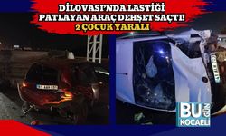 Dilovası’nda Lastiği Patlayan Araç Dehşet Saçtı! 2 Çocuk Yaralı