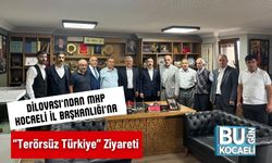 Dilovası’ndan MHP Kocaeli İl Başkanlığı’na “Terörsüz Türkiye” Ziyareti