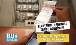 Elektrikte Kademeli Tarife Değişiyor! Fatura 750 TL’yi Aşarsa Destek Kesilecek