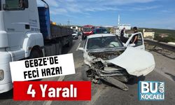 Gebze’de Feci Kaza! 4 Yaralı