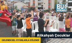 Alikahyalı Çocuklar Geleneksel Oyunlarla Eğlendi