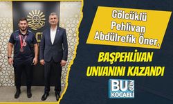 Gölcüklü Pehlivan Abdülrefik Öner, Başpehlivan Unvanını Kazandı