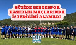 Güzide Gebzespor Hazırlık Maçlarında İstediğini Alamadı