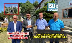 İzmit Belediyesi Duruma Müdahale Etti! Sevgi Tomurcukları Anaokulu Tahliye Edildi