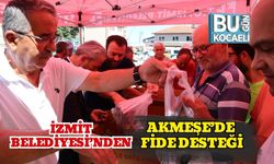 İzmit Belediyesi’nden Akmeşe’de Fide Desteği