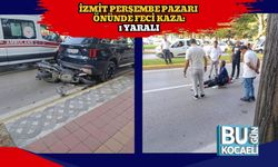İzmit Perşembe Pazarı Önünde Feci Kaza: 1 Yaralı