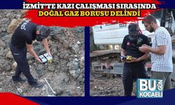İzmit’te Kazı Çalışması Sırasında Doğal Gaz Borusu Delindi