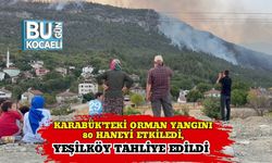 Karabük’teki Orman Yangını 80 Haneyi Etkiledi, Yeşilköy Tahliye Edildi