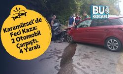 Karamürsel’de Feci Kaza: 2 Otomobil Çarpıştı, 4 Yaralı