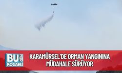 Karamürsel’de Orman Yangınına Müdahale Sürüyor