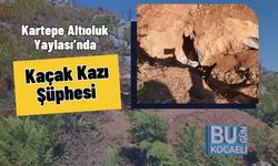 Kartepe Altıoluk Yaylası’nda Kaçak Kazı Şüphesi