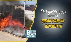Kartepe’de Otluk Alanda Çıkan Yangın Korkuttu