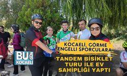 Kocaeli, Görme Engelli Sporculara Tandem Bisiklet Turu ile Ev Sahipliği Yaptı