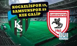 Kocaelispor 13, Samsunspor 25 Kez Galip
