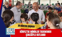 30 Ağustos Coşkusu Körfez’de Minikler Taekwondo Şenliğiyle Kutlandı