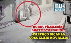 Korku Filmlerini Aratmayan Sahne! Palyaço Bıçakla Çocukları Kovaladı