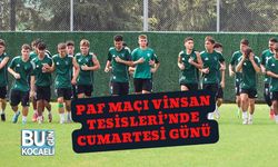 PAF Maçı Vinsan Tesisleri’nde Cumartesi Günü
