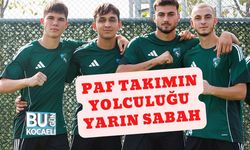 PAF Takımın Yolculuğu Yarın Sabah
