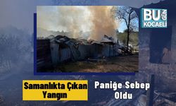 Samanlıkta Çıkan Yangın Paniğe Sebep Oldu
