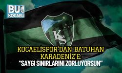 Kocaelispor’dan Batuhan Karadeniz’e: “Saygı Sınırlarını Zorluyorsun”