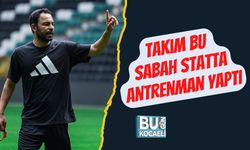 Takım Bu Sabah Statta Antrenman Yaptı