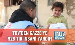 TDV’den Gazze’ye 926 TIR İnsani Yardım