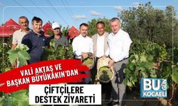 Vali Aktaş ve Başkan Büyükakın’dan Çiftçilere Destek Ziyareti