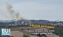 Valilik Duyurdu! Kent Ormanı’nda Çıkan Yangın Söndürüldü