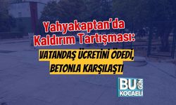 Yahyakaptan’da Kaldırım Tartışması: Vatandaş Ücretini Ödedi, Betonla Karşılaştı