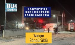 Kartepe’de Geri Dönüşüm Fabrikasında Yangın Söndürüldü