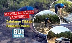 Kocaeli Az Kalsın Yanıyordu: Zabıtanın Dikkati Felaketi Önledi