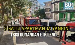 5 Katlı Apartmanda Yangın: 1 Kişi Dumandan Etkilendi