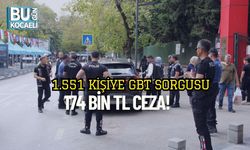 1.551 Kişiye GBT Sorgusu, 174 Bin TL Ceza!
