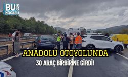 Anadolu Otoyolunda 30 Araç Birbirine Girdi!