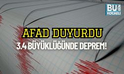 AFAD Duyurdu: 3.4 Büyüklüğünde Deprem!