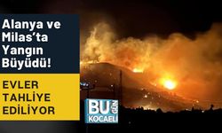 Alanya ve Milas’ta Yangın Büyüdü! Evler Tahliye Ediliyor