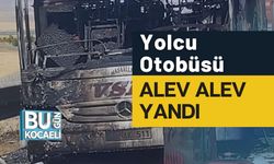 Yolcu Otobüsü Alev Alev Yandı