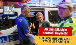 Alkolün Etkisiyle Kontrolü Kaybetti! Sürücü Refüje Çıktı, Polisle Tartıştı