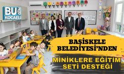 Başiskele Belediyesi’nden Miniklere Eğitim Seti Desteği