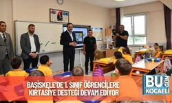 Başiskele’de 1. Sınıf Öğrencilere Kırtasiye Desteği Devam Ediyor