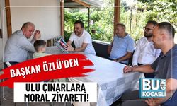 Başkan Özlü’den Ulu Çınarlara Moral Ziyareti!