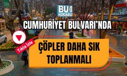 Cumhuriyet Bulvarı’nda Çöpler Daha Sık Toplanmalı