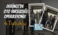 Derince’de Oto Hırsızlığı Operasyonu! 4 Tutuklu