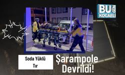 Soda Yüklü Tır Şarampole Devrildi!