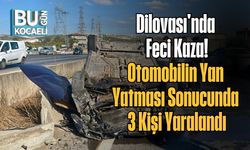 Dilovası'nda Feci Kaza! Otomobilin Yan Yatması Sonucunda 3 Kişi Yaralandı